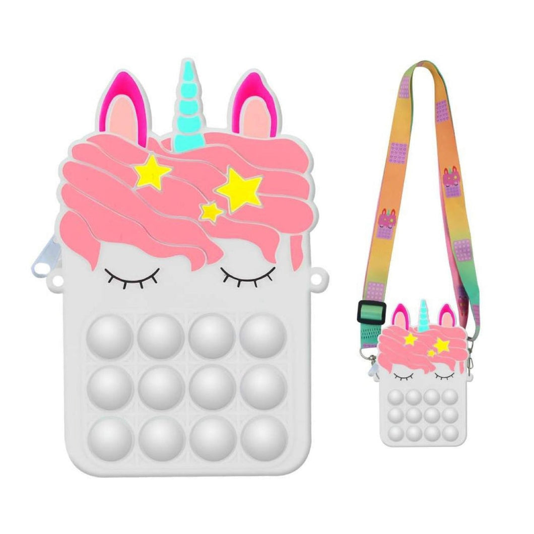 Cartera Pop It Unicornio para niñas